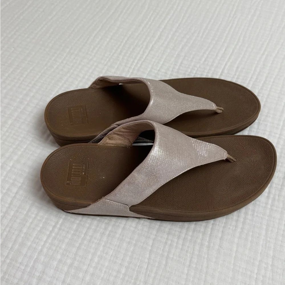FITFLOP Womens LULU Cream Sandals Summer Classic Comfort Size US 11 - Picture 6 of 13